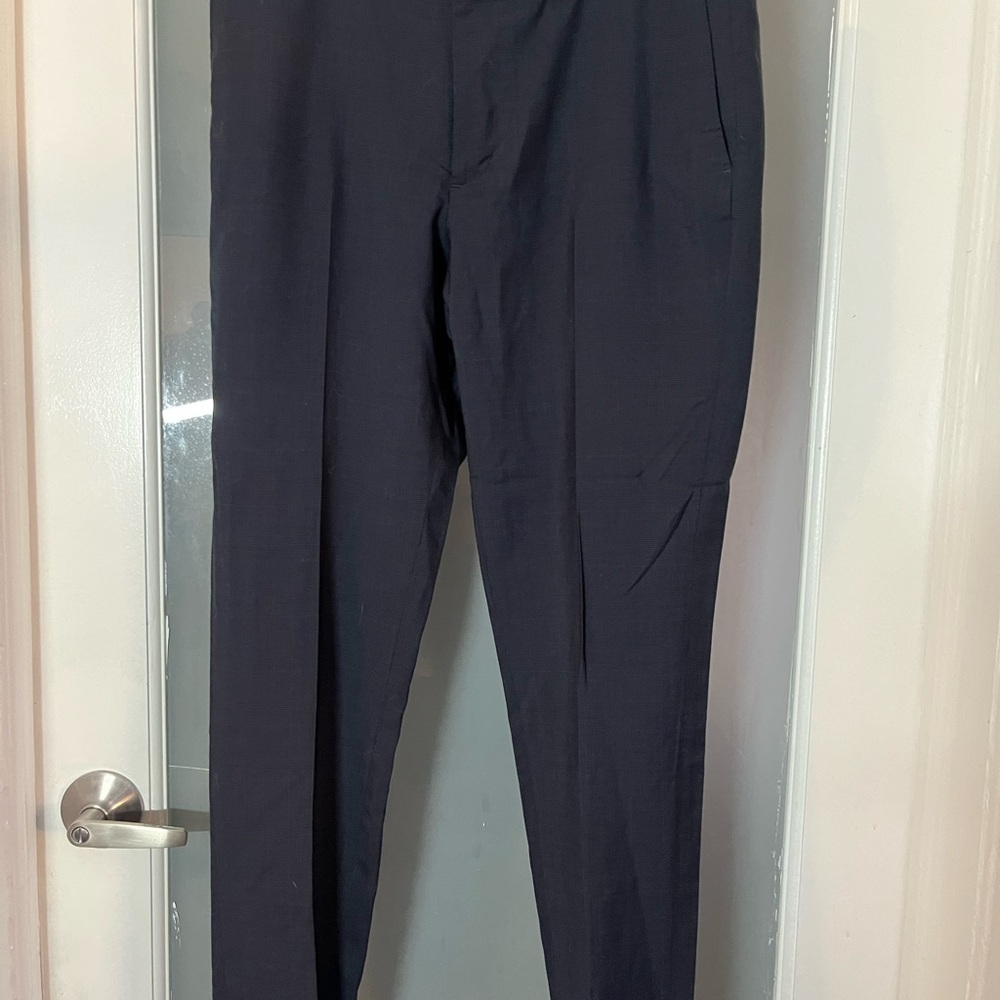 Banana Republic Navy Tapered Fit Trousers
